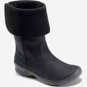 Keen Women's Black Arabella Bern 1009377 Leather Mid-Calf Winter Boot Size 8‎